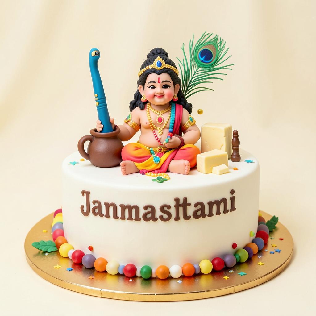 Krishna Theme — cake design